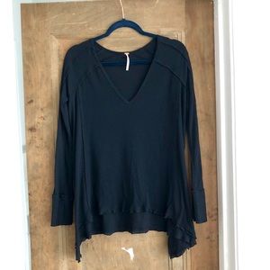 Free People Thermal Top-S, Black